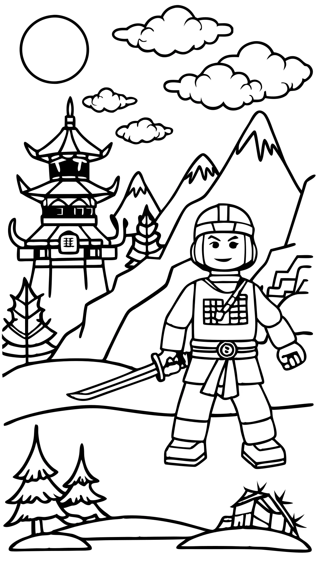 páginas para colorear gratis ninjago